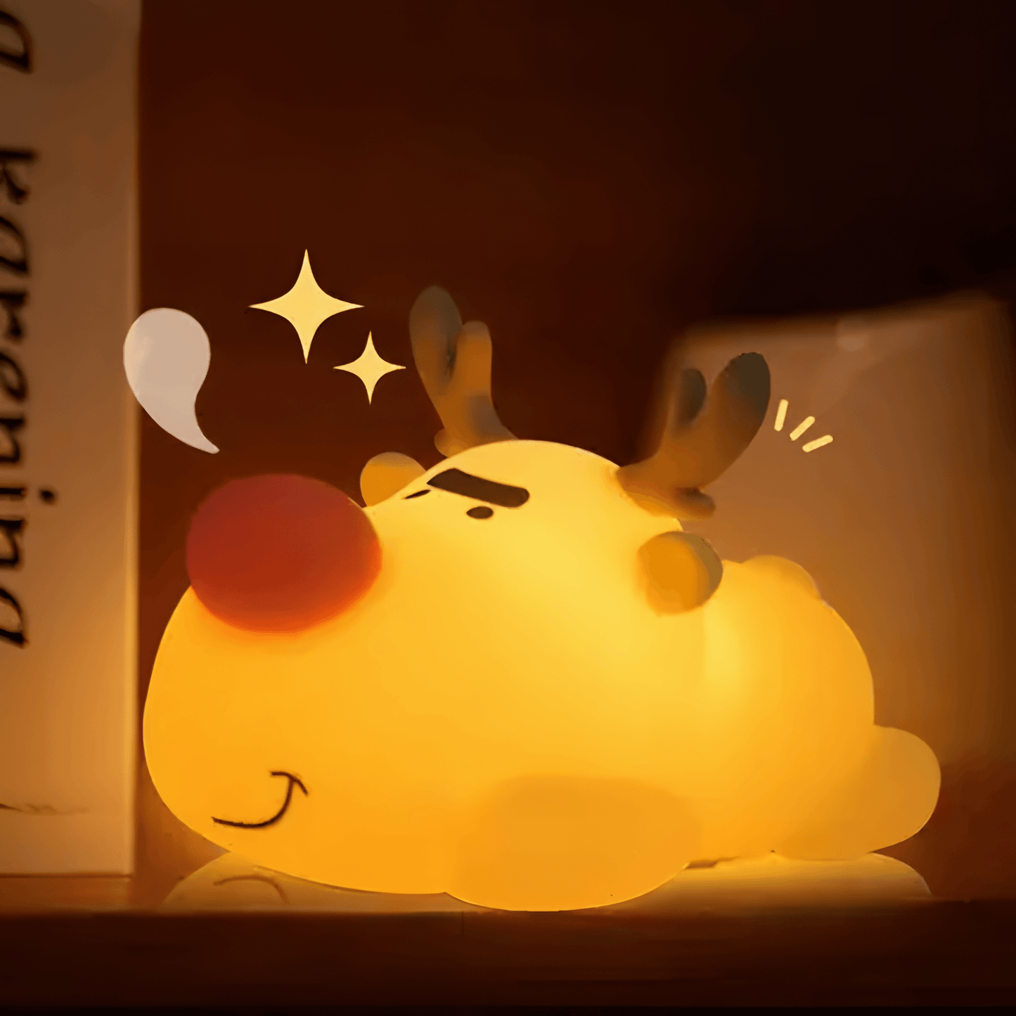 Reindeer Night Light from Light grace in room corner