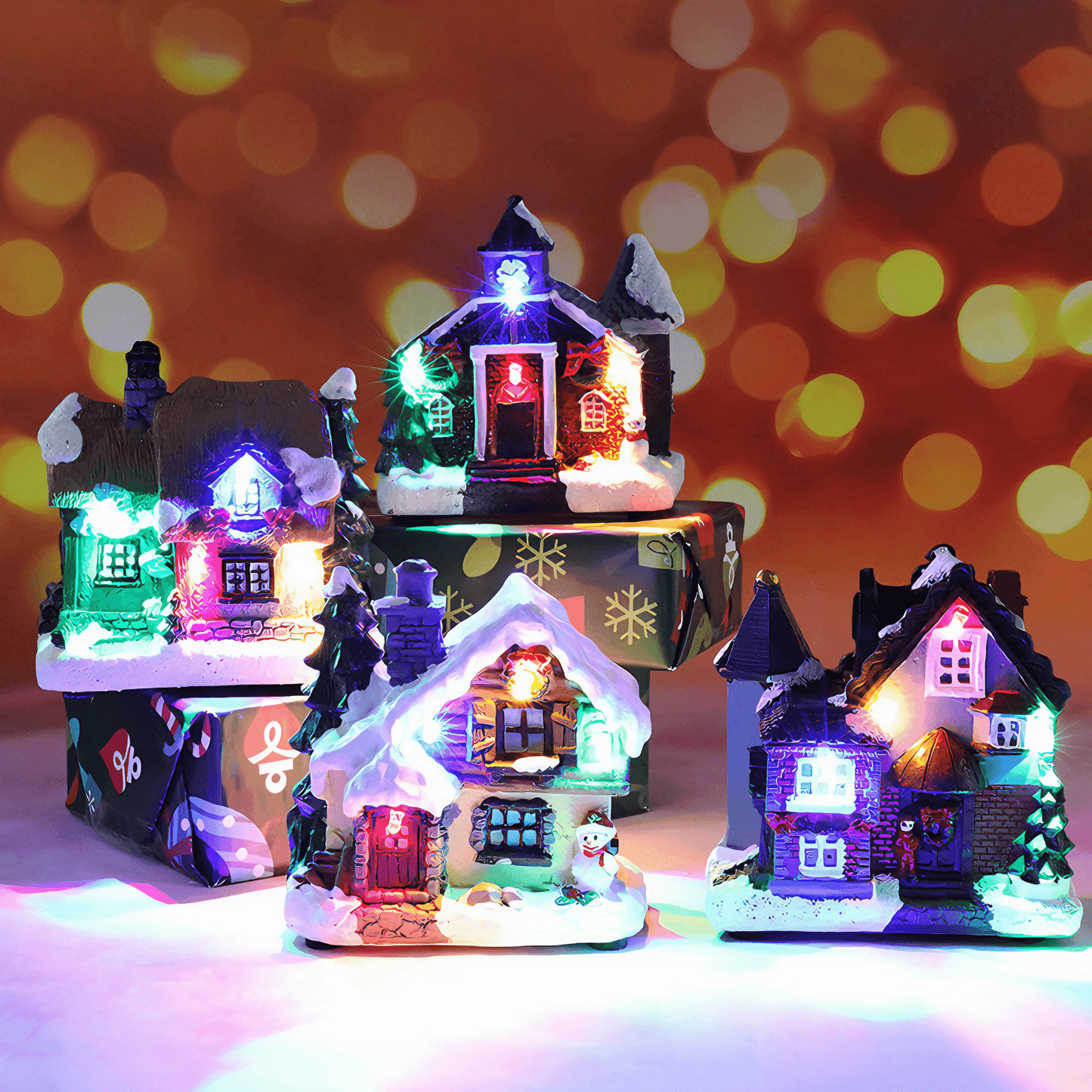 Light Grace Led Christmas Mini Houses - Crystal Chalet