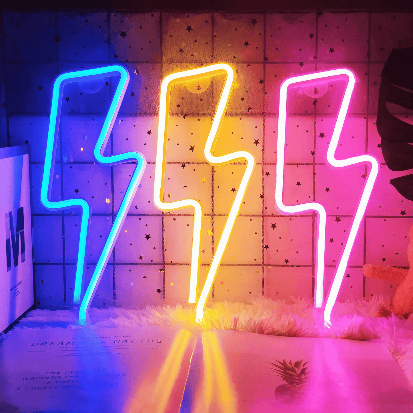 Lightgrace Lightning Neon Sign - Blue