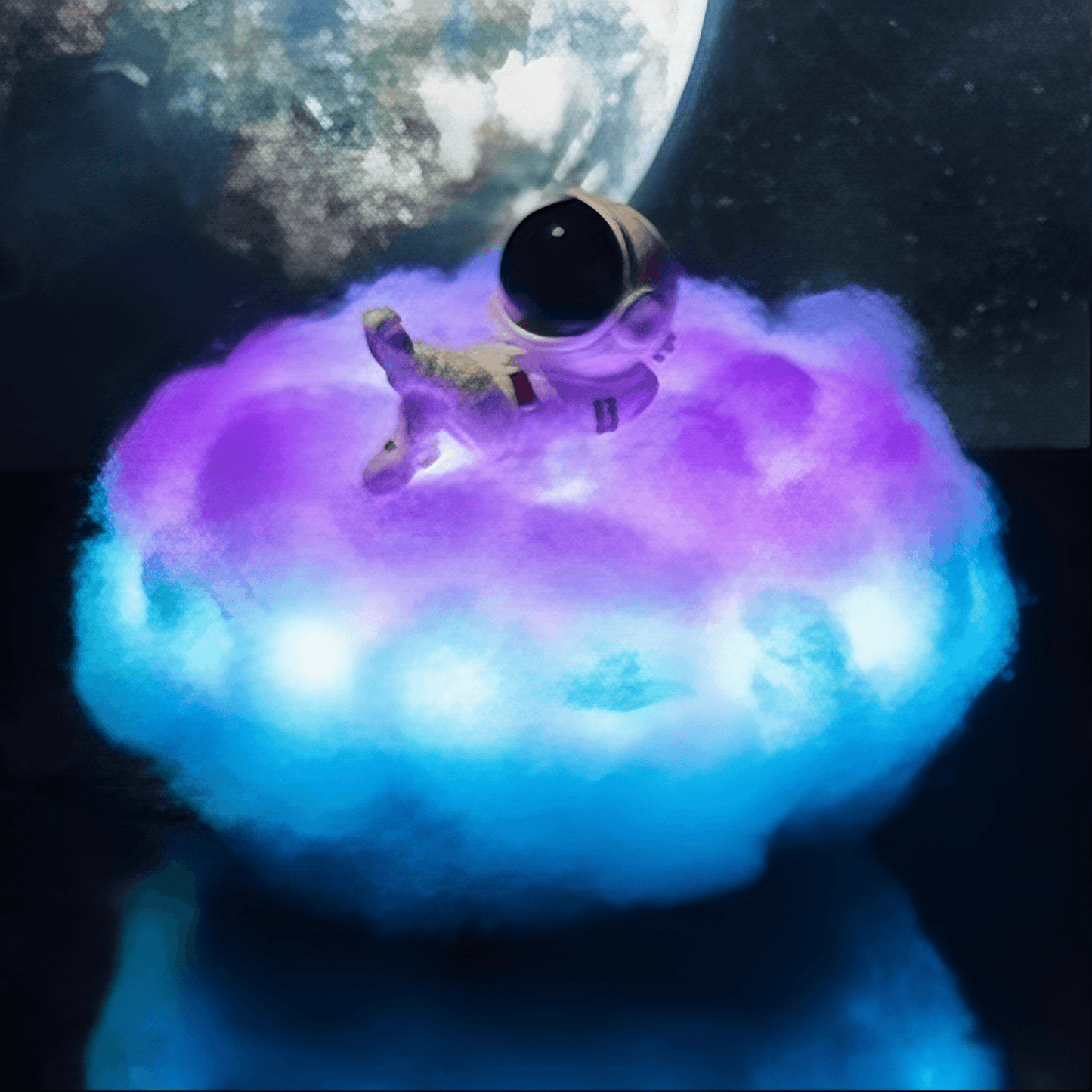 Light grace Cloud Astronaut Lamp