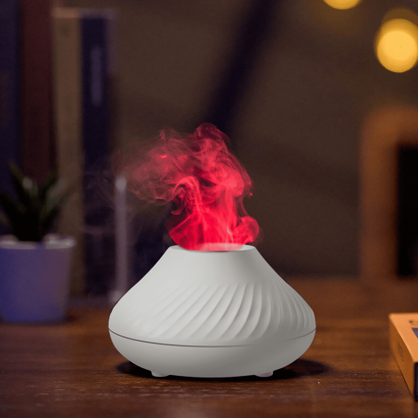 cute Volcanic Flame Diffuser - Black from Light grace