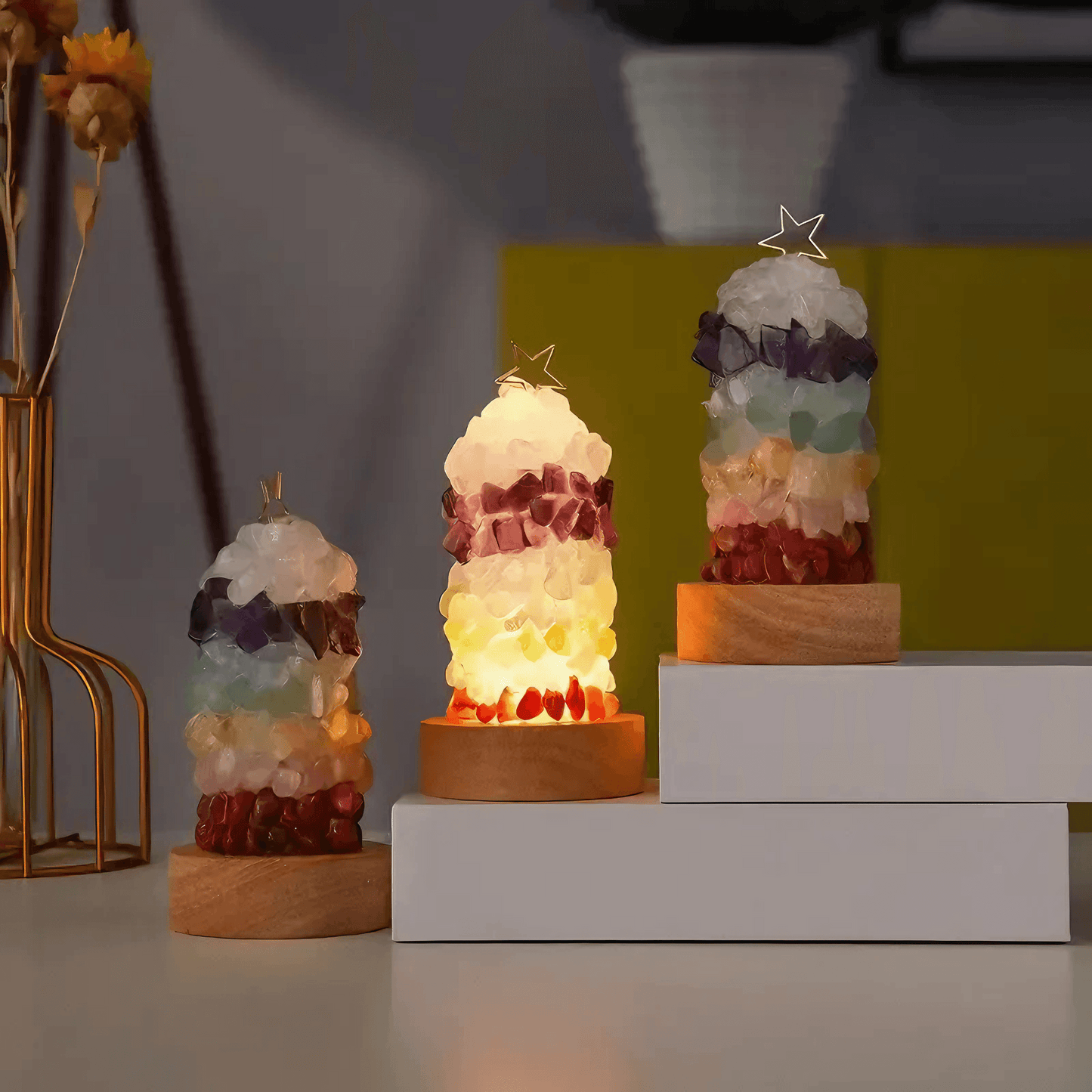 Lightgrace Crystal Gravel Night Lamp