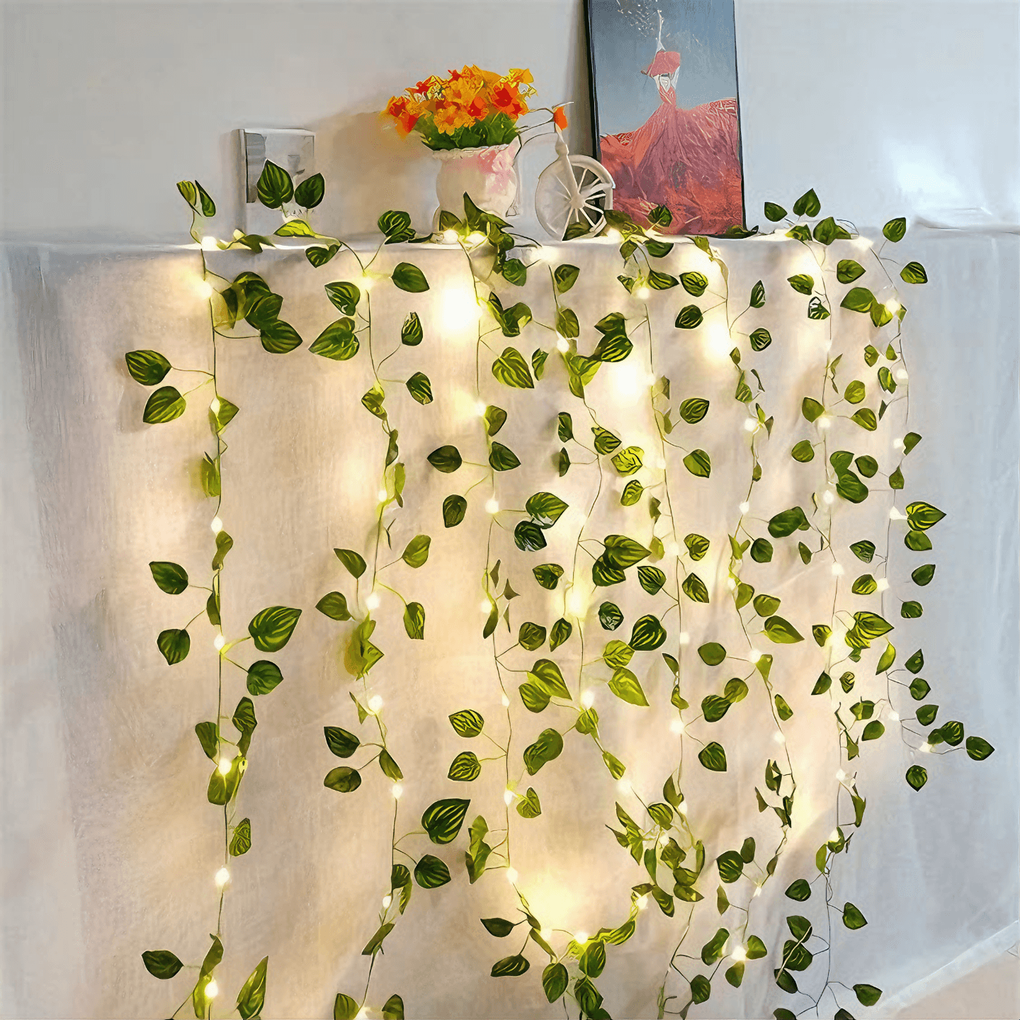 Green Leaf String Lights - Light Grace