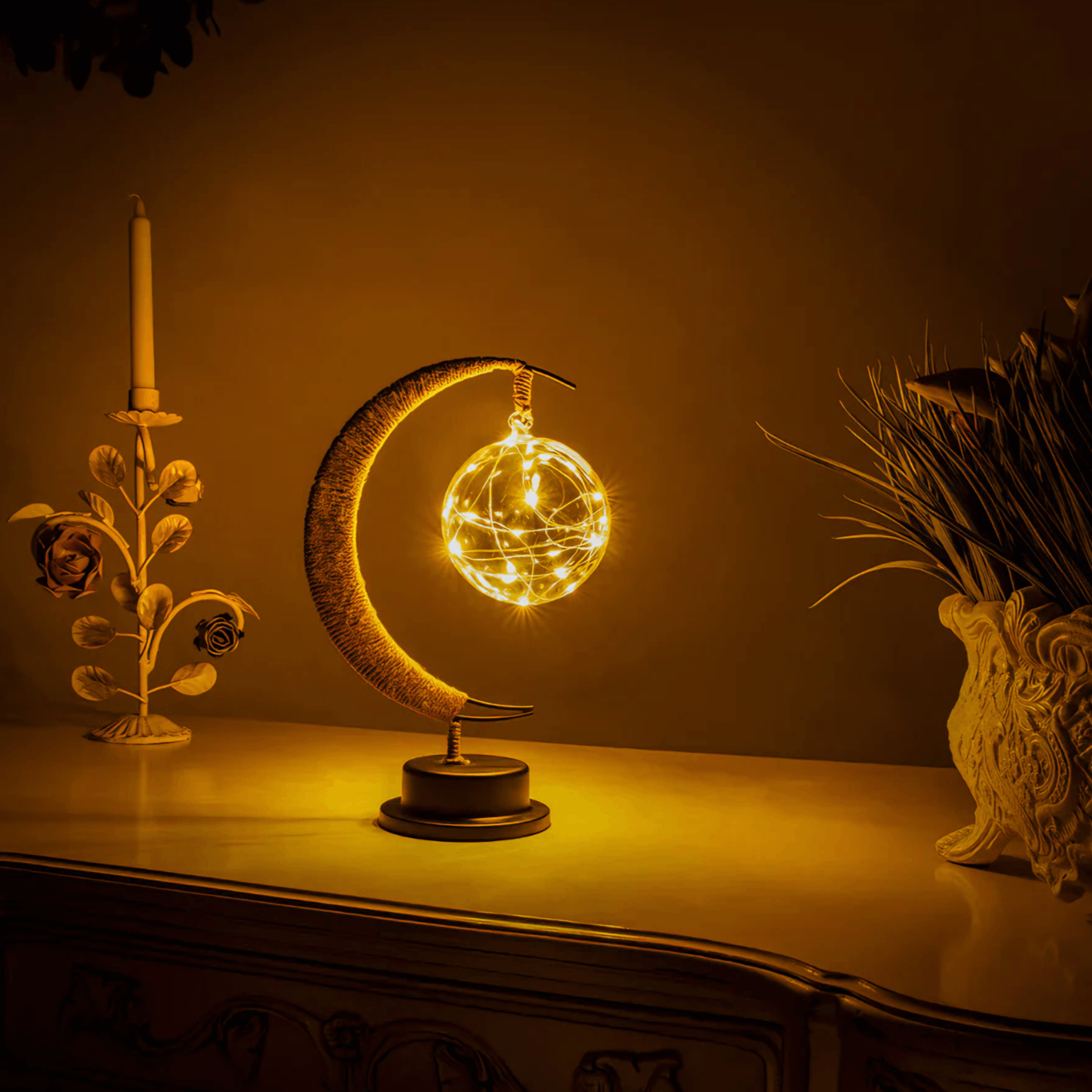 Lightgrace Enchanted Lunar Lamp - Yellow