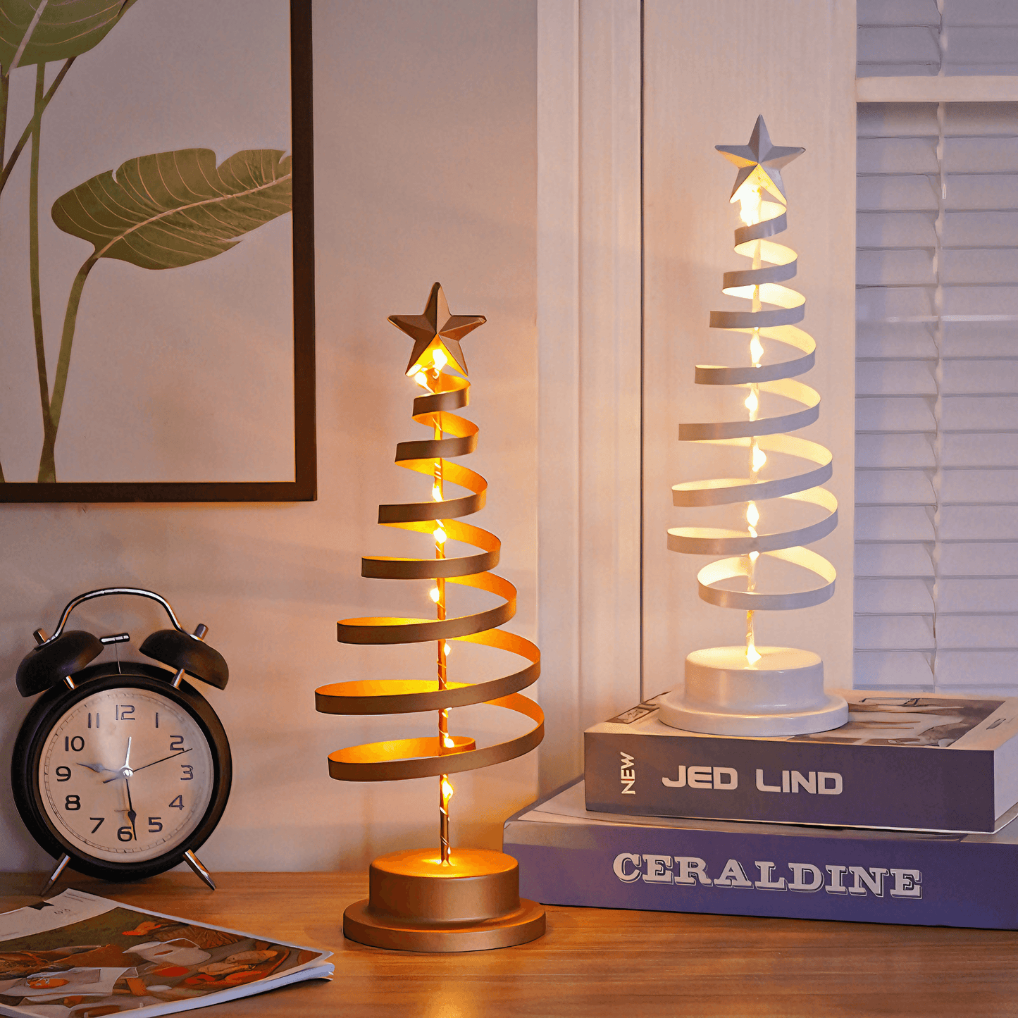 Spiral Christmas Tree Lamp - Spiral Gold from Light grace