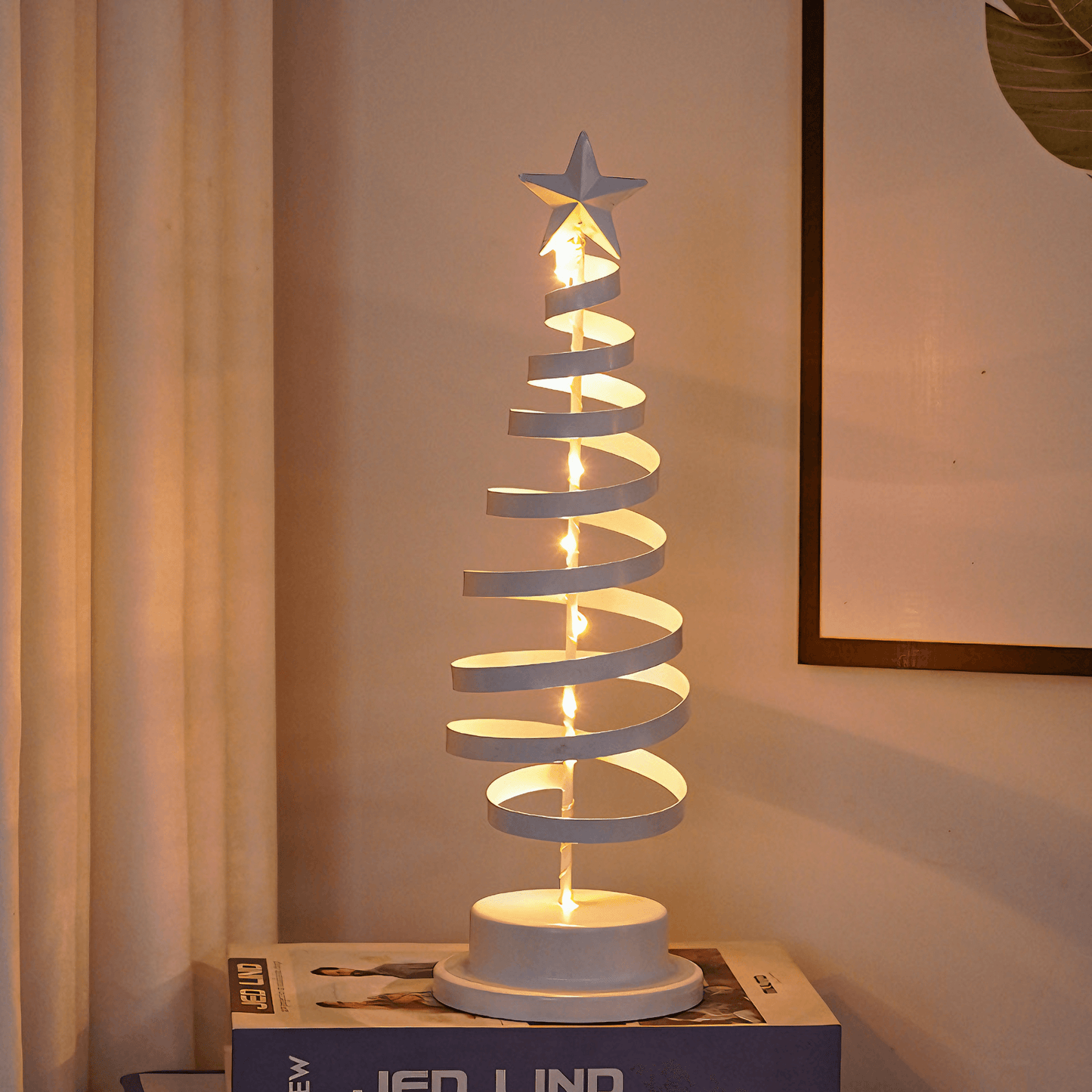 Spiral Christmas Tree Lamp - Spiral Gold from Light grace