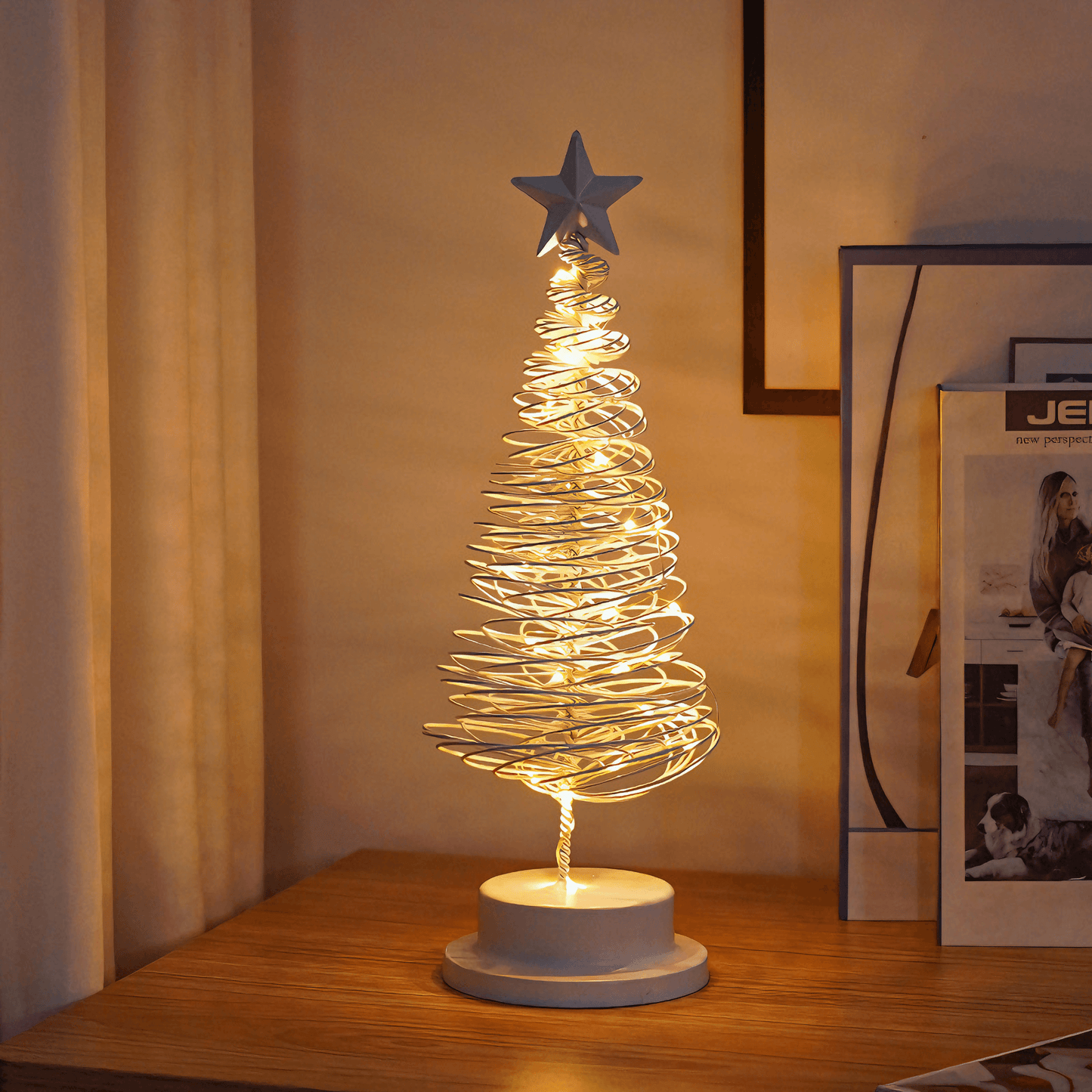 Spiral Christmas Tree Lamp - Spiral Gold from Light grace