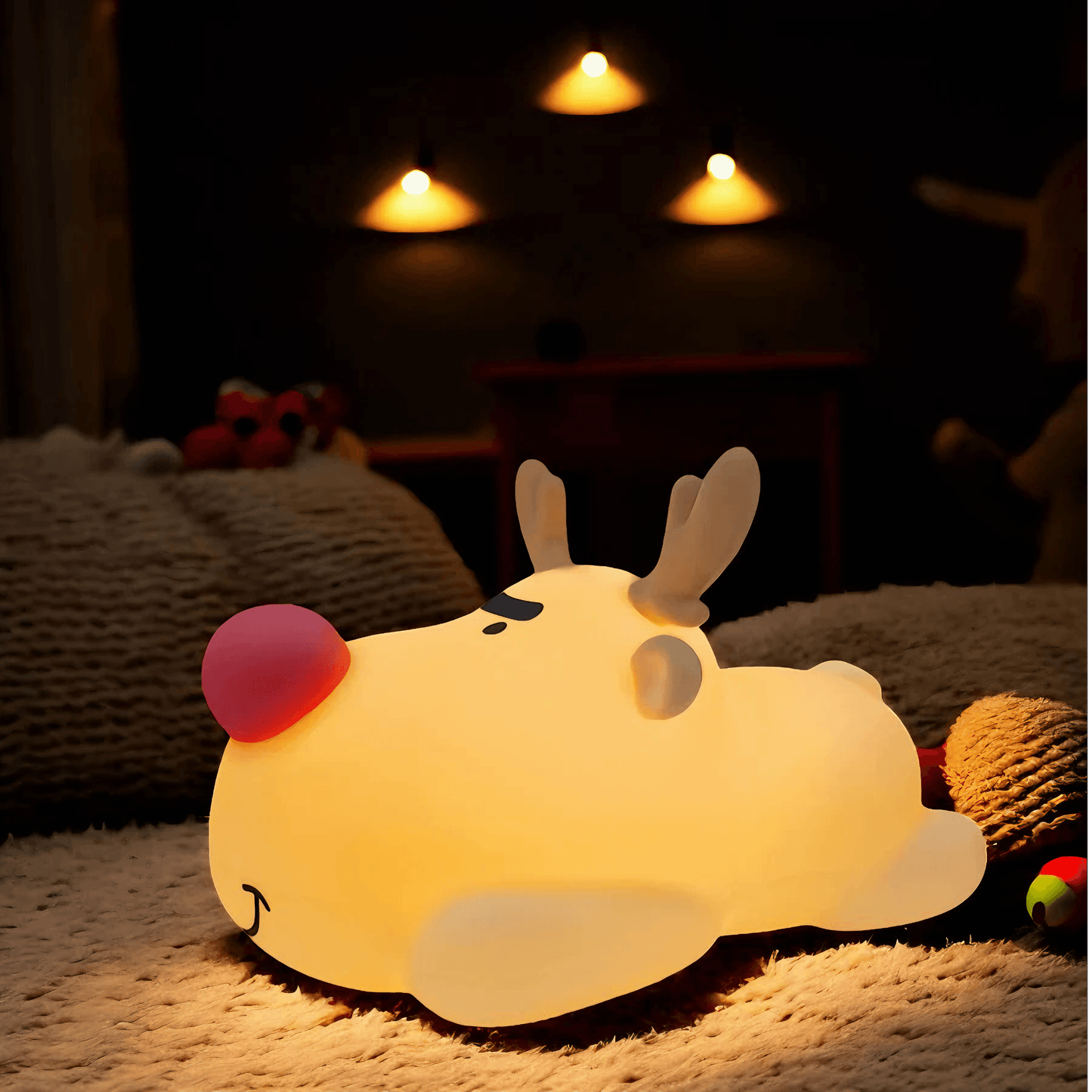 Reindeer Night Light from Light grace in room corner