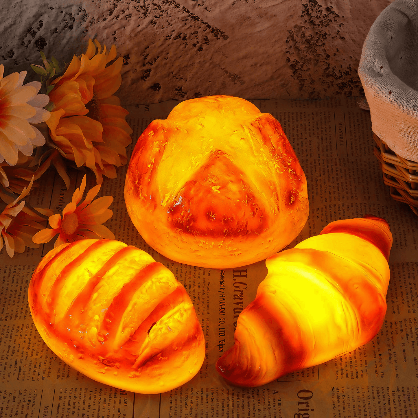 Lightgrace Bread Night Lights - Croissant
