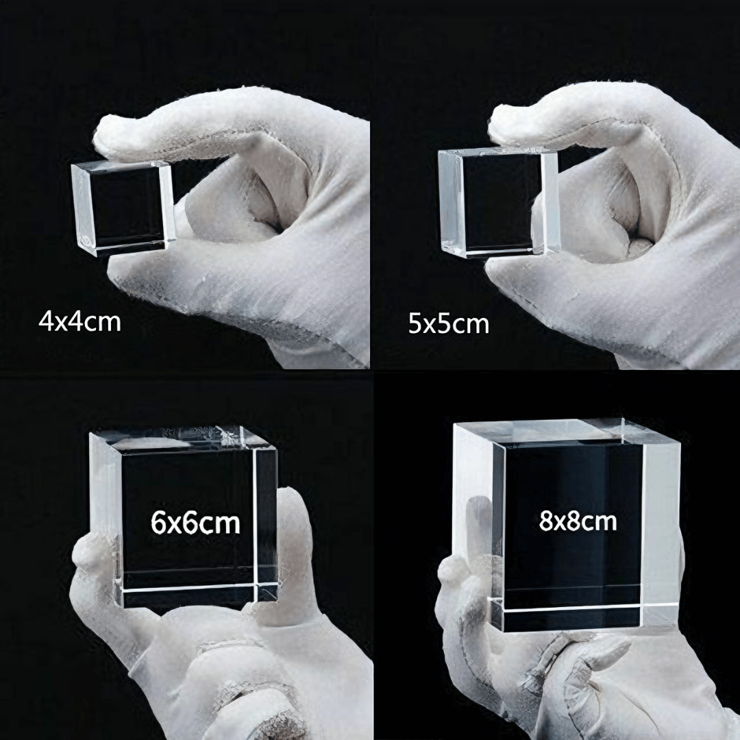 Space 3D Cube Lamp - Moon / 4cm from Light grace