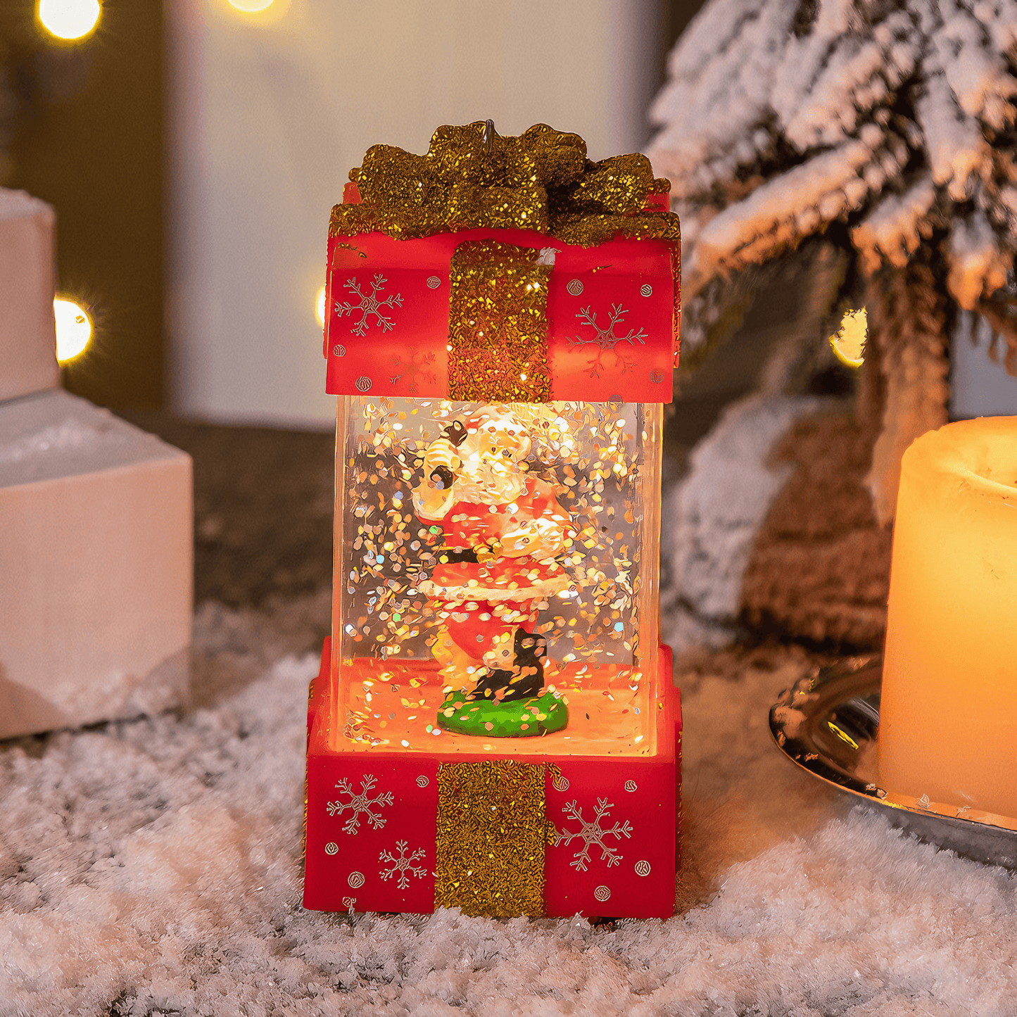 Snowy Christmas Gift Box - Christmas tree from Light grace