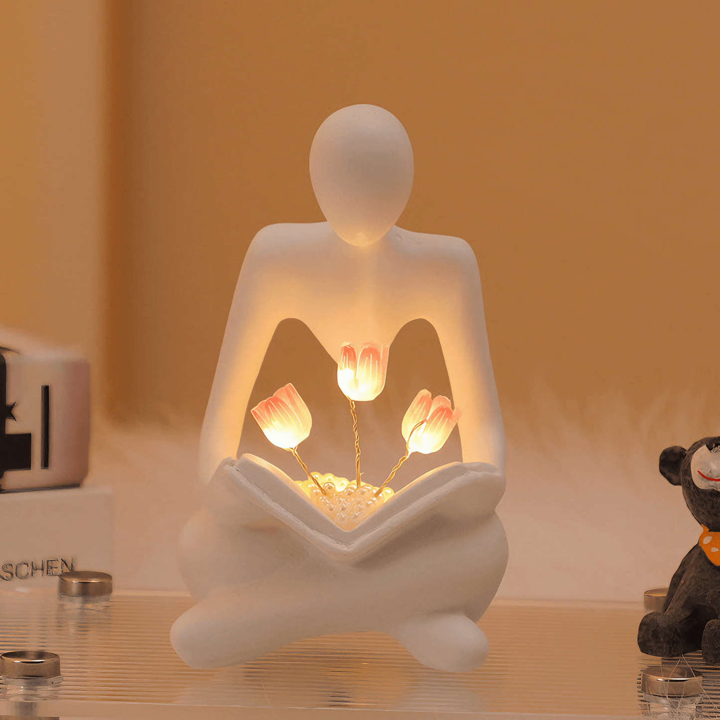 Golden Thinker Lamp - Light Grace