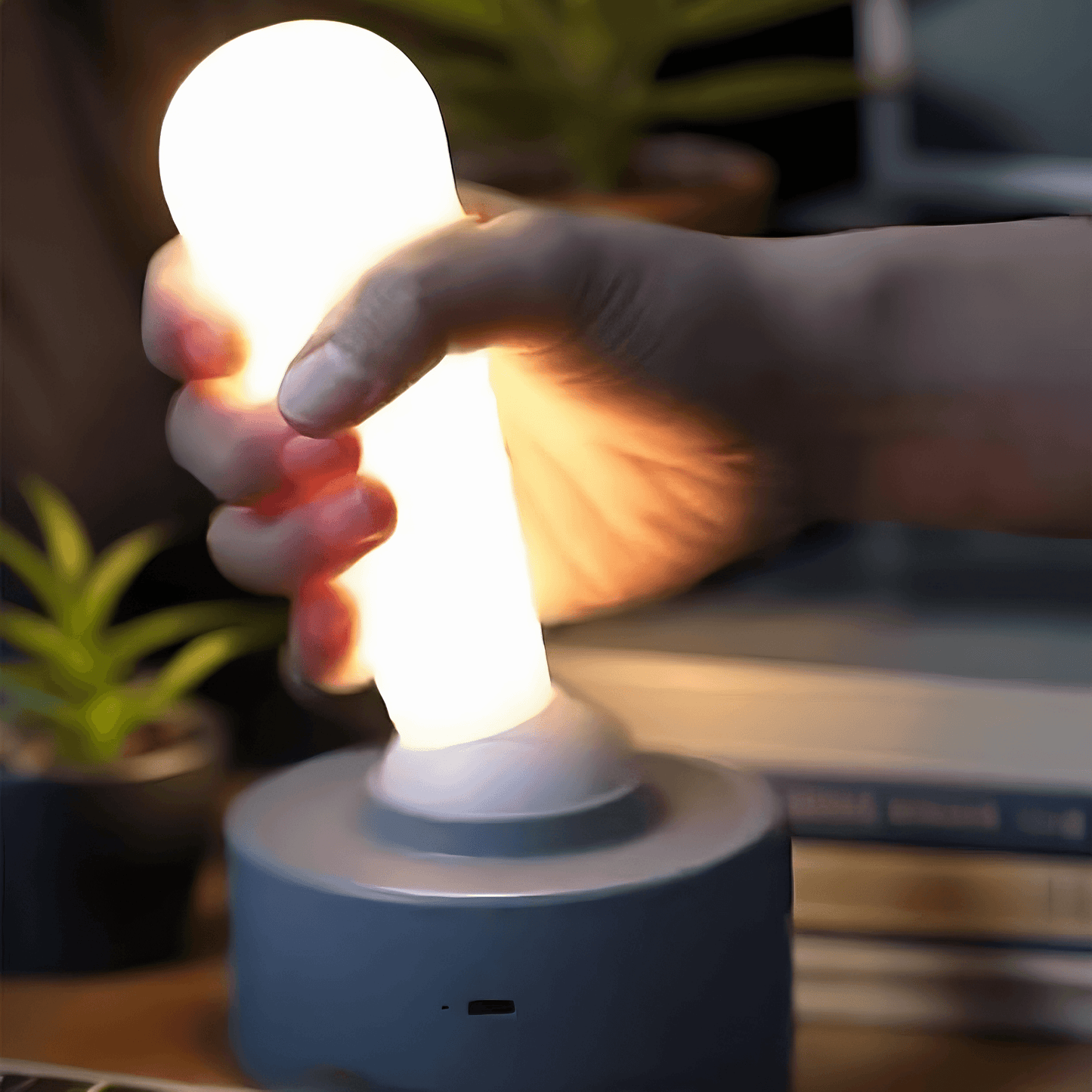 Toggle Switch Silicone Lamp - Gray from Light grace