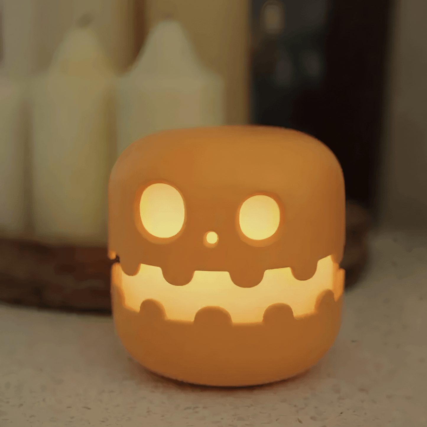 Pumpkin Press Lamp from Light grace in room