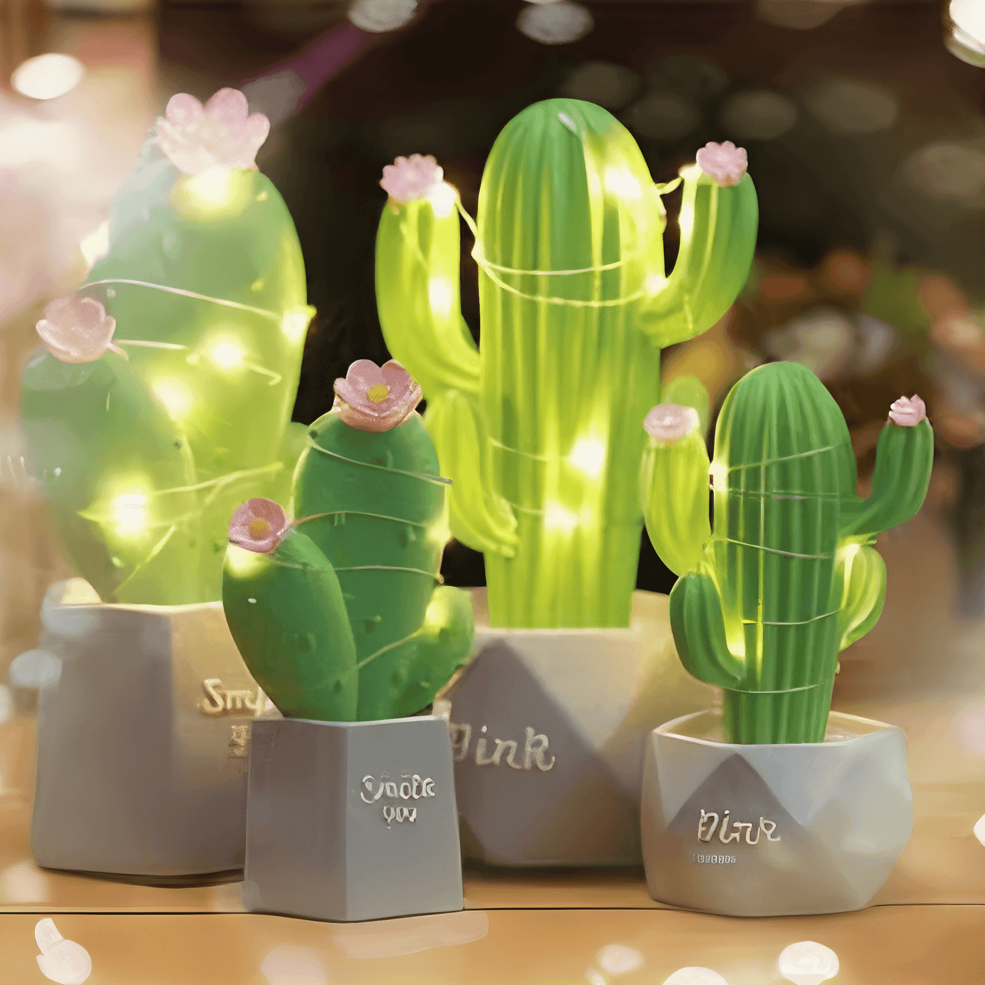 Lightgrace Mini Cactus Night Lamps