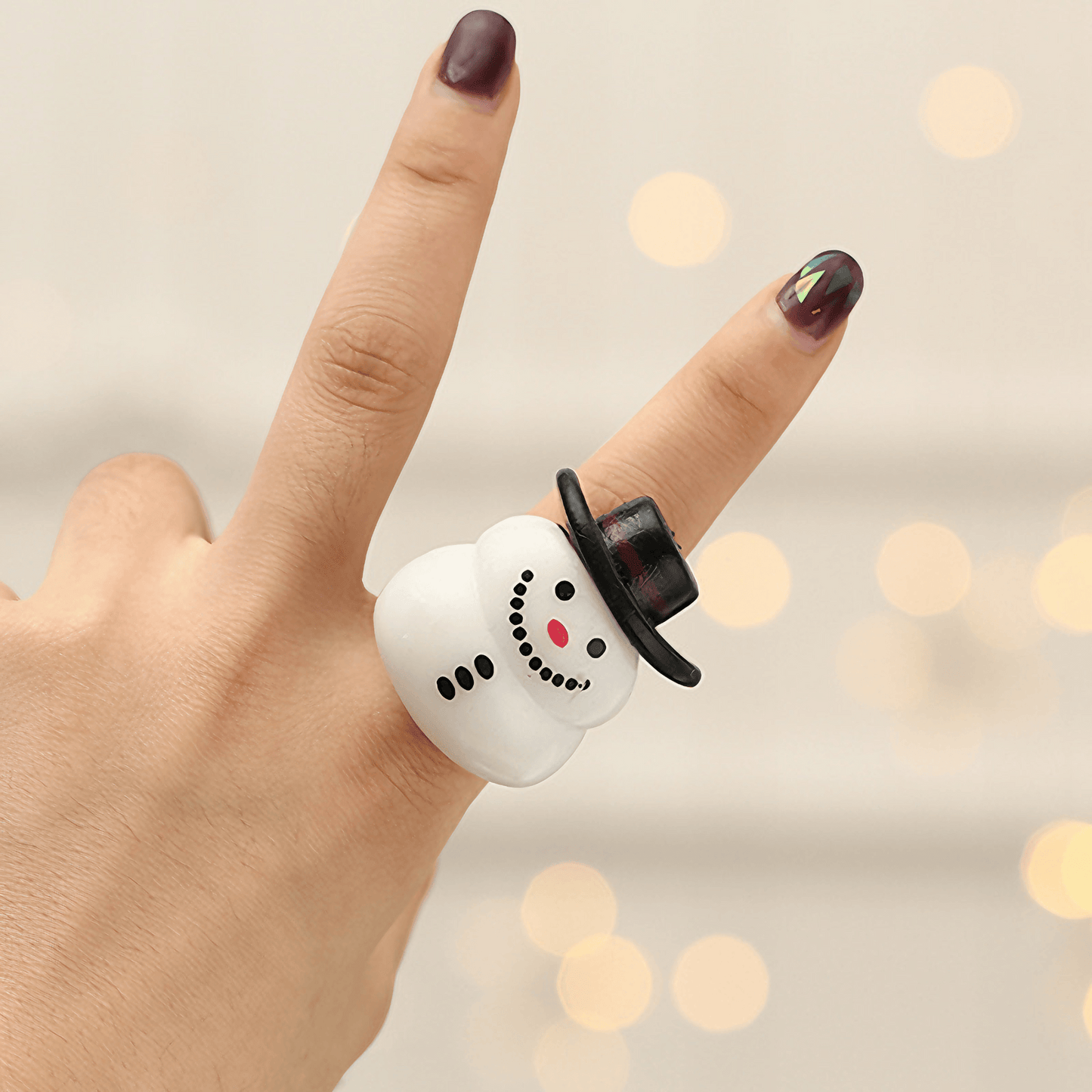 Light Grace Christmas Led Rings - Snowman