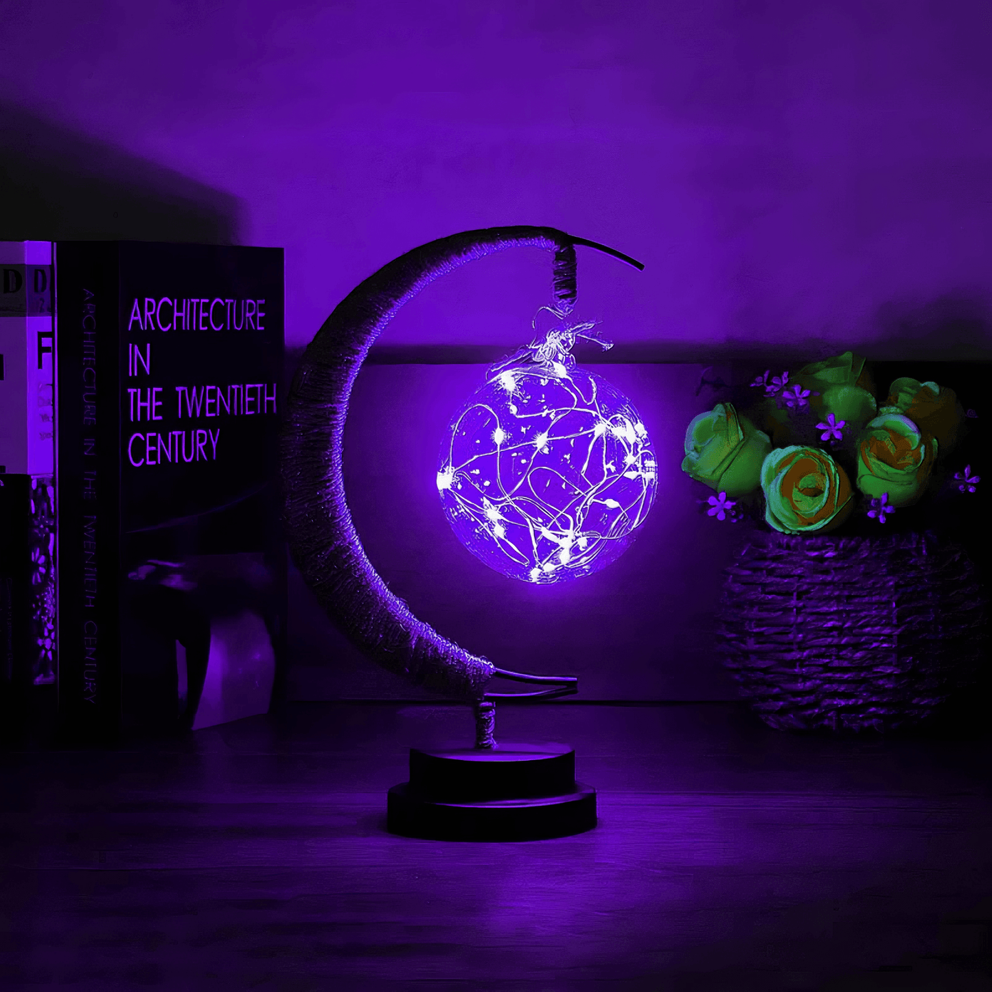 Lightgrace Enchanted Lunar Lamp - Purple