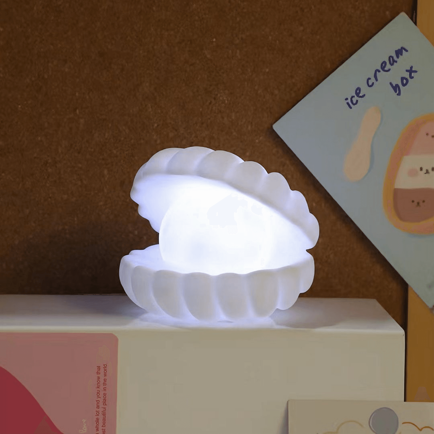 Pearl Night Light from Light grace in room