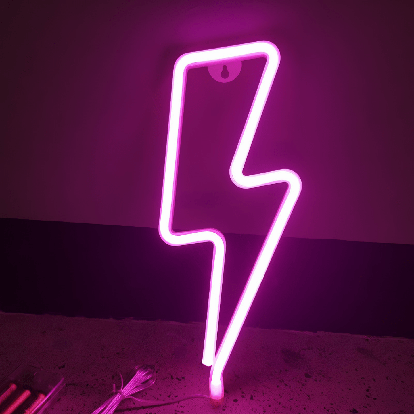 Light grace Lightning Neon Sign in bedroom