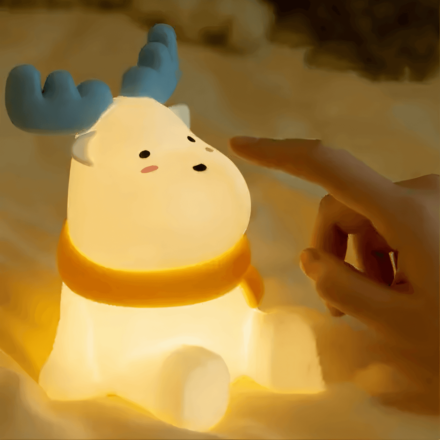 Light grace cute Moose Night Light - Red