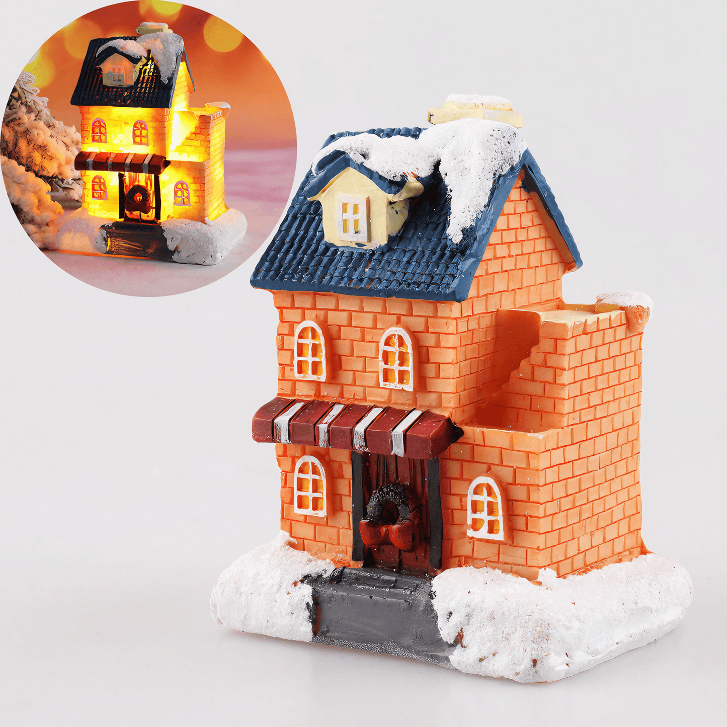 Light Grace Led Christmas Mini Houses - Ginger Glow