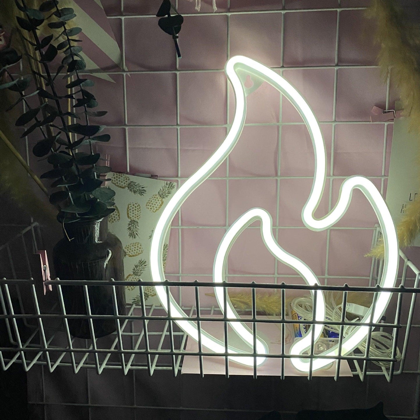 Light grace Fire Flame Neon Sign 2 night lights