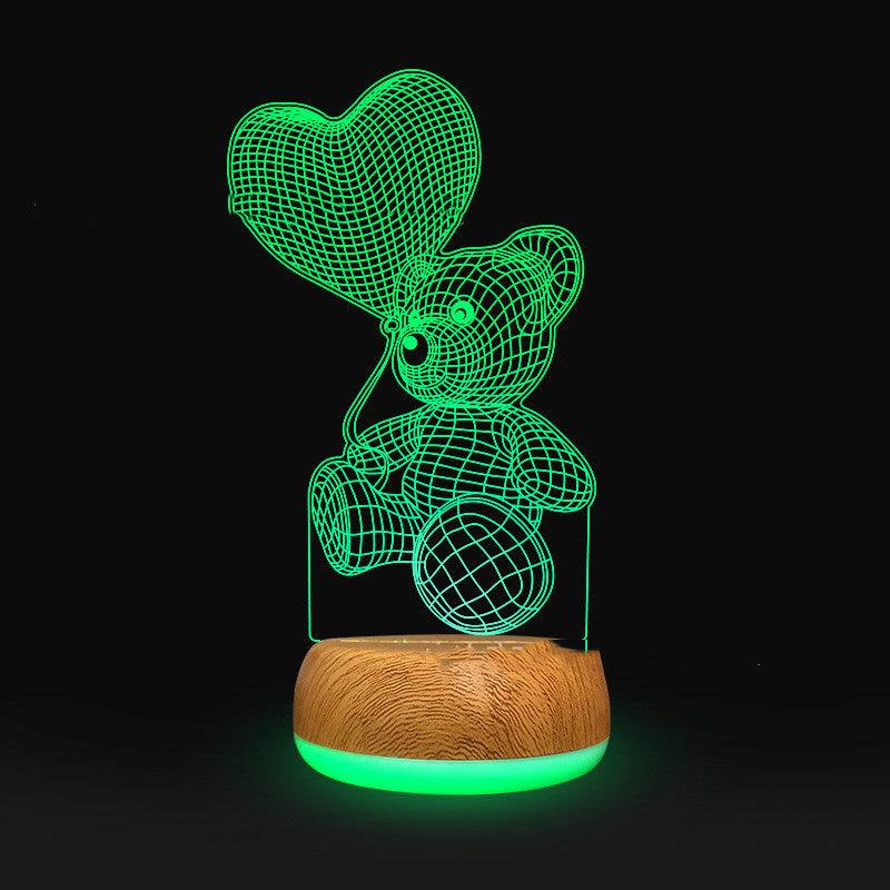 Light grace Love 3D Lamps Collection in bedroom