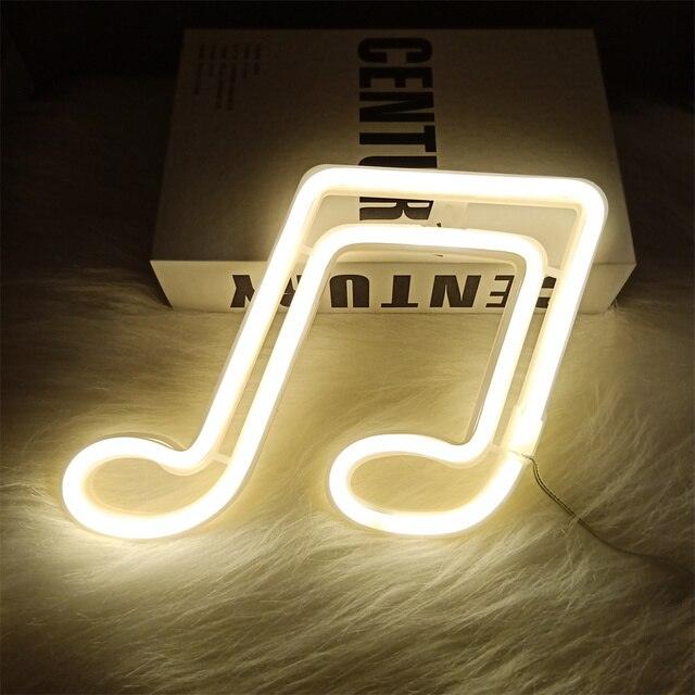 cute Music Note Neon Signs from Light grace