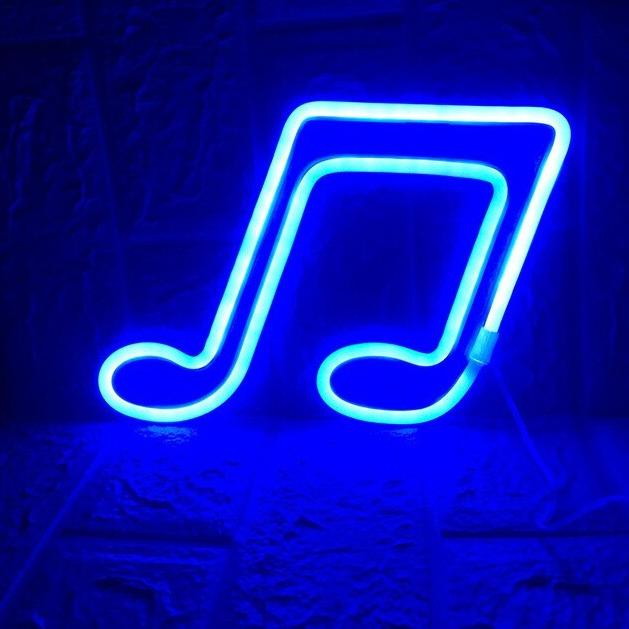 Light grace cute Music Note Neon Signs - Red