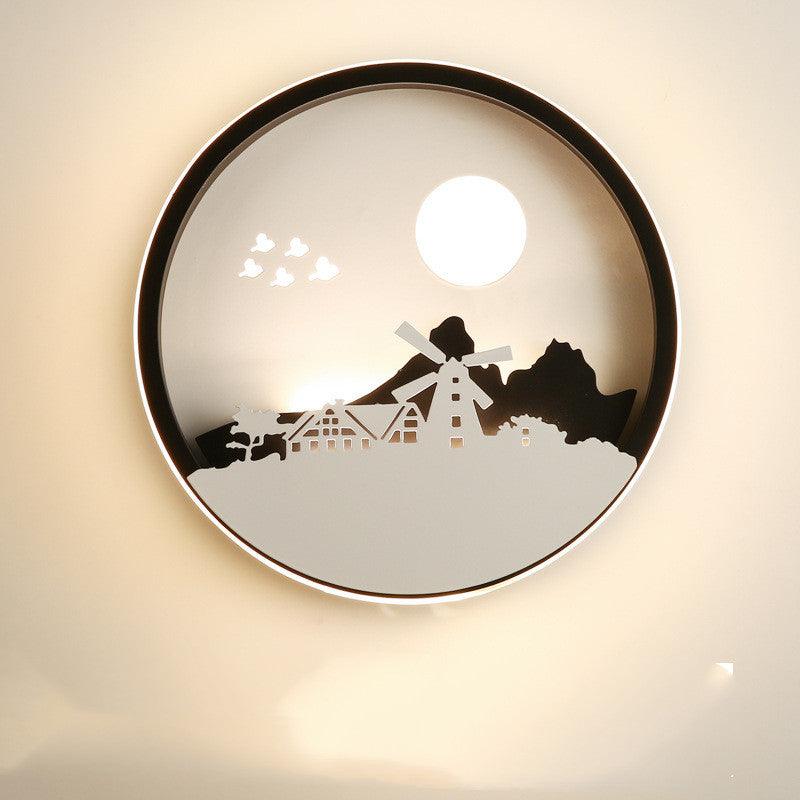 Light grace cute Modern Wall Lamp - Weaver Girl / Warm white