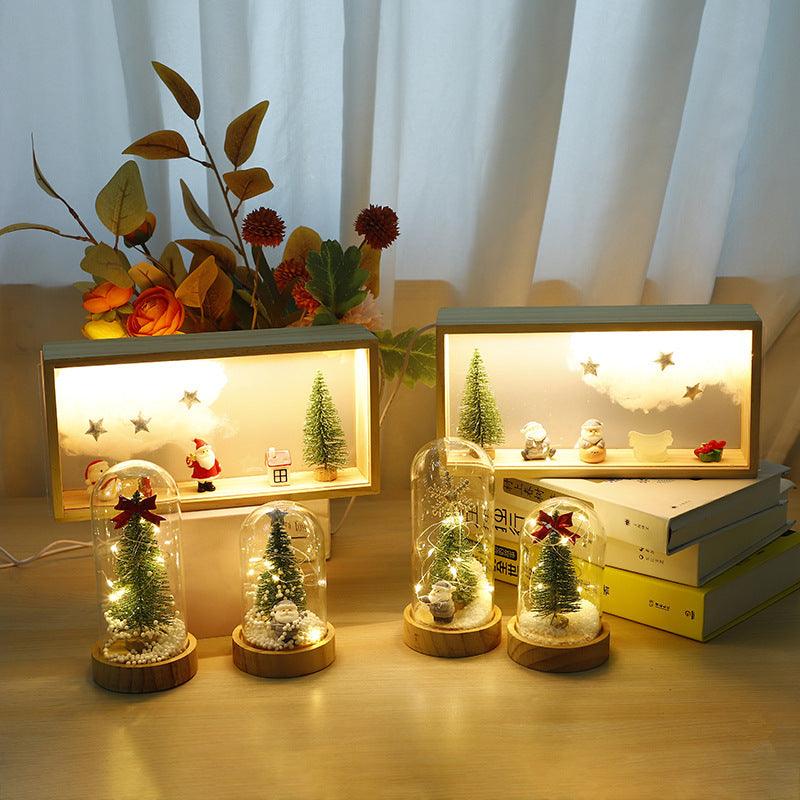 Light grace Decorative Christmas Lamps glowing in dark room