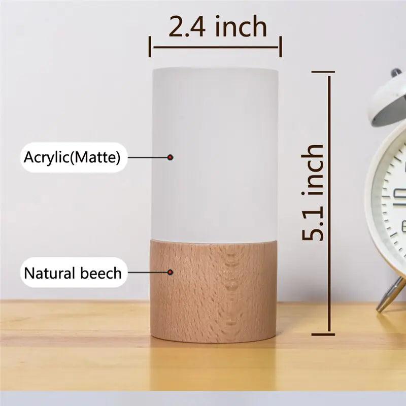cute Nordic Wood Led Lamp from Light grace