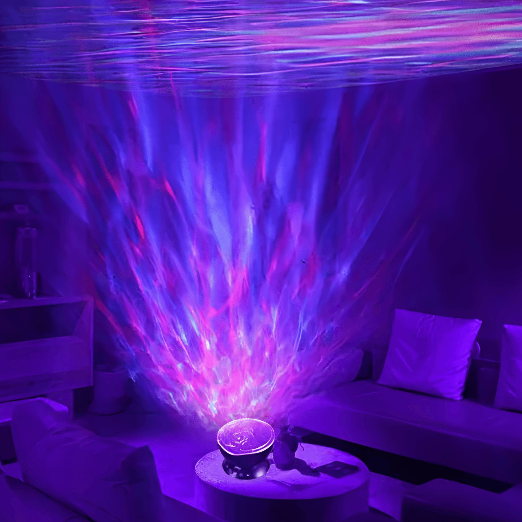 Lightgrace Ocean Waves Projector - White