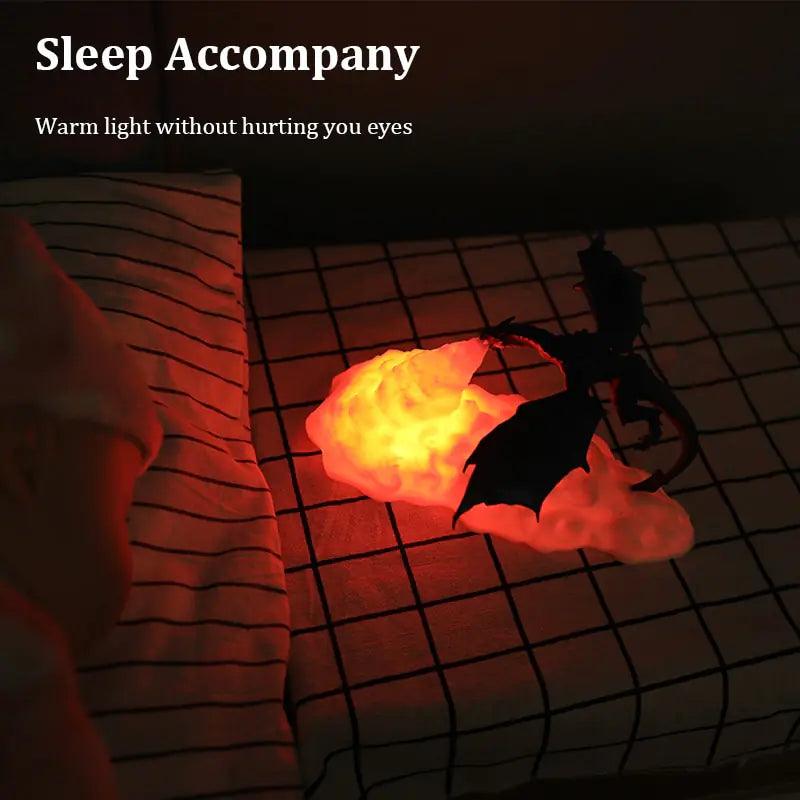Dragon Flames Desk Lamp - Light Grace
