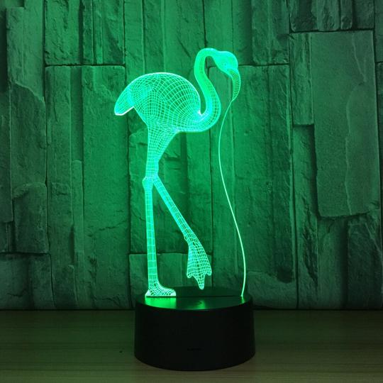 Flamingo 3D Lamp