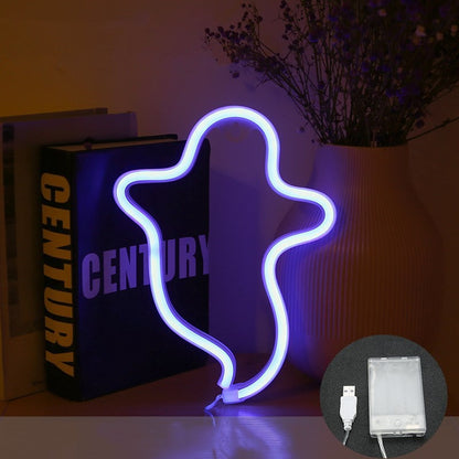 Halloween Ghost Neon Sign