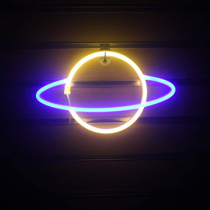 Saturn Neon Sign