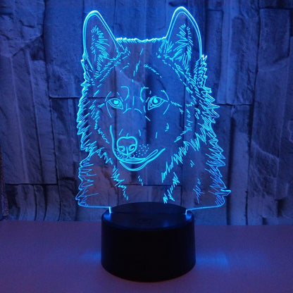 Wolf 3D Lamp