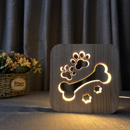 Wooden Pet Night Lamps