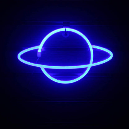 Saturn Neon Sign