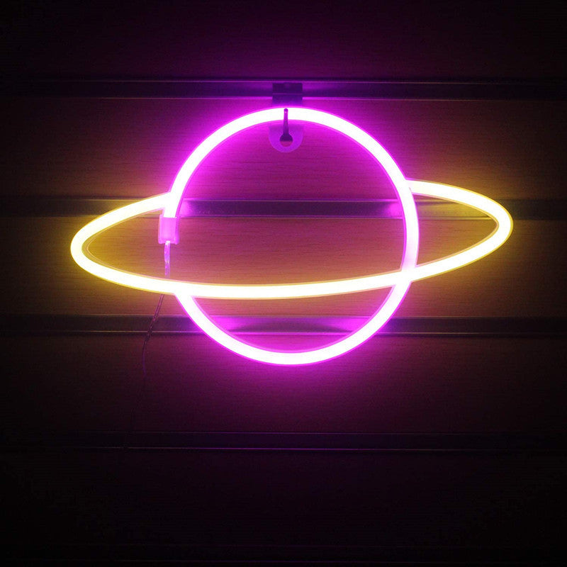 Saturn Neon Sign