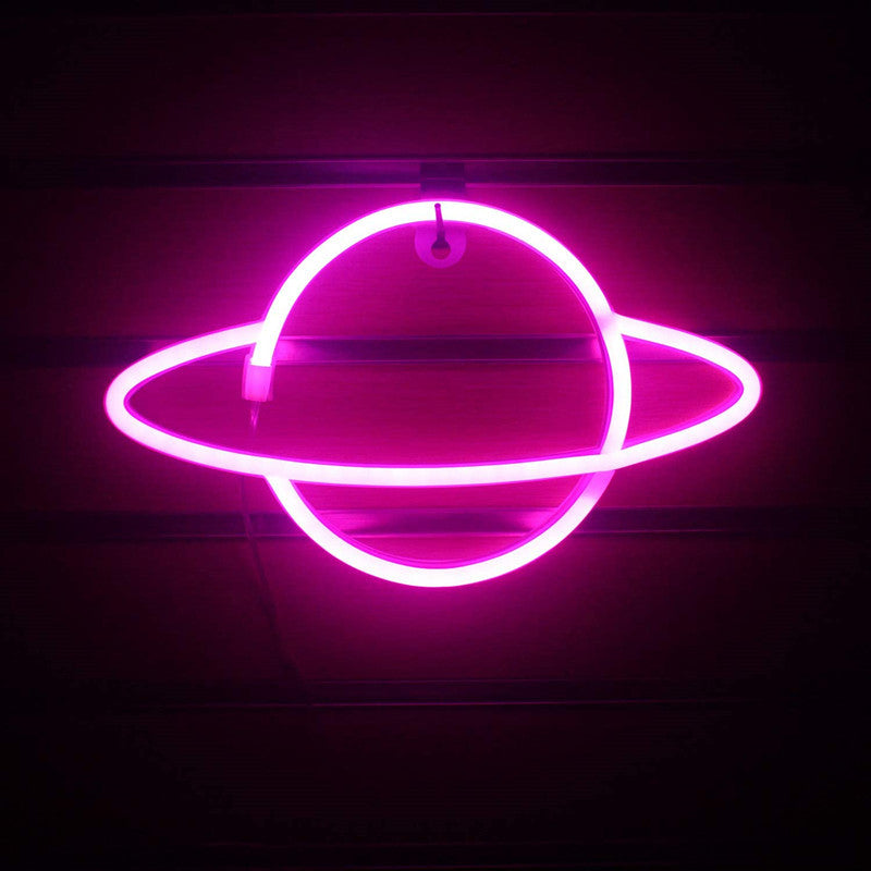 Saturn Neon Sign