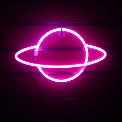 Saturn Neon Sign