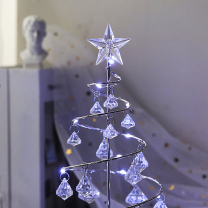 Crystal Christmas Tree Lamp