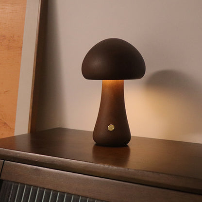 Wooden Mushroom Night Lamp