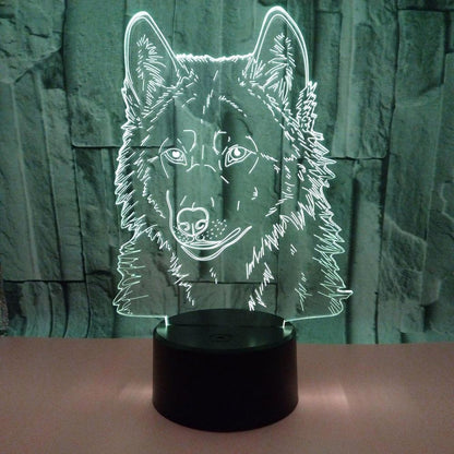 Wolf 3D Lamp