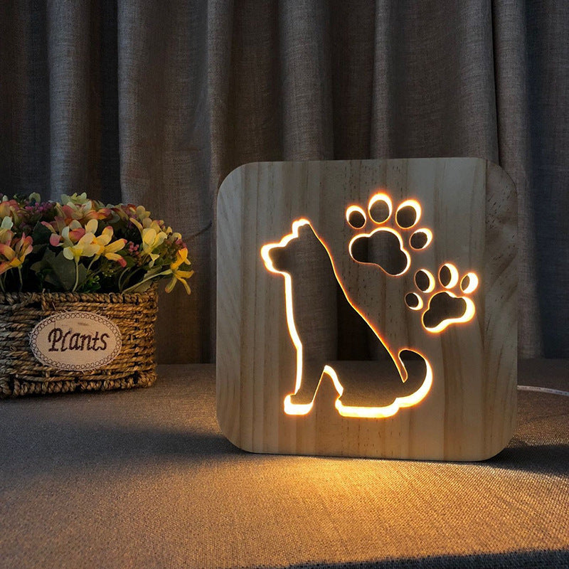 Wooden Pet Night Lamps