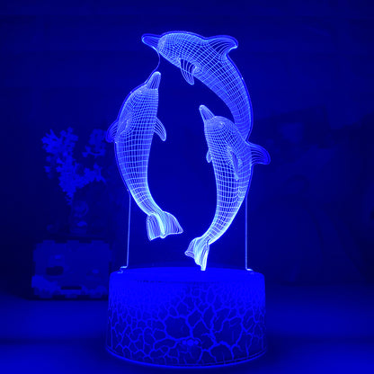 Dolphins 3D Lamp