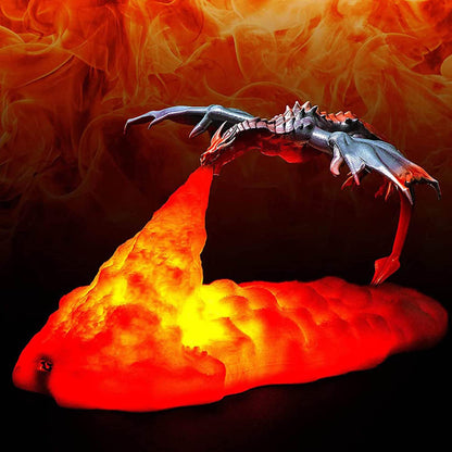 Dragon Flames Desk Lamp