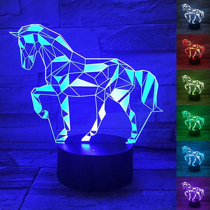 Horse 3D Lamp